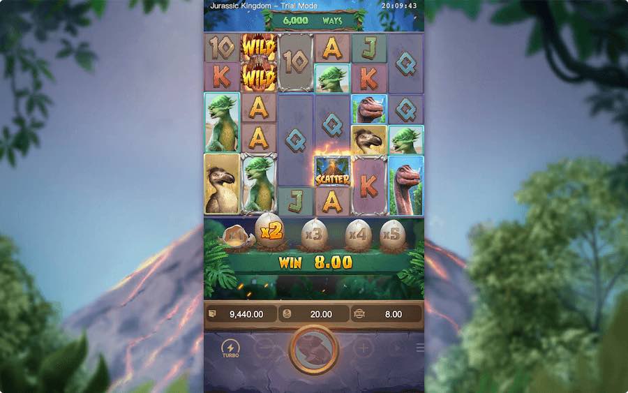 สอนเล่นเกมสล็อตออนไลน์ Jurassic Kingdom